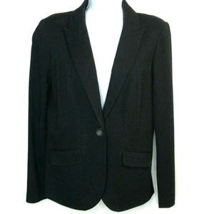 Chicos Blazer Jacket Black Career women Sz 2